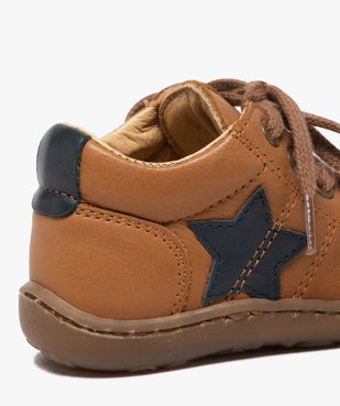 Chaussures premiers pas à lacets bébé garçon - Bopy vue6 - BOPY - GEMO