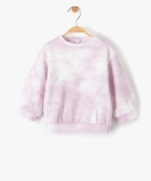 Sweat bébé fille effet tie and dye - LuluCastagnette vue1 - LULUCASTAGNETTE - GEMO