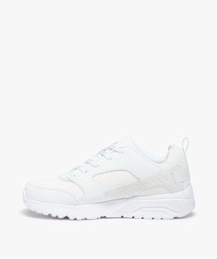 Baskets garçon unies à lacets - Skechers Unolite vue3 - SKECHERS - GEMO