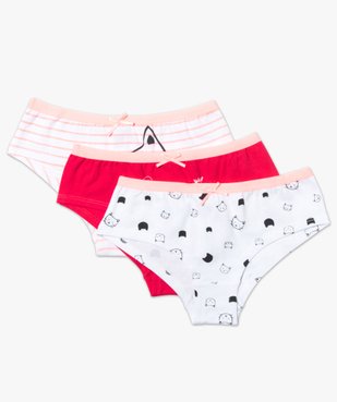 Lot de 3 shortys stretch motif chats vue1 - GEMO (ENFANT) - GEMO