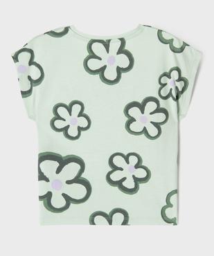 Tee-shirt manches courtes loose imprimé fille vue3 - GEMO (ENFANT) - GEMO