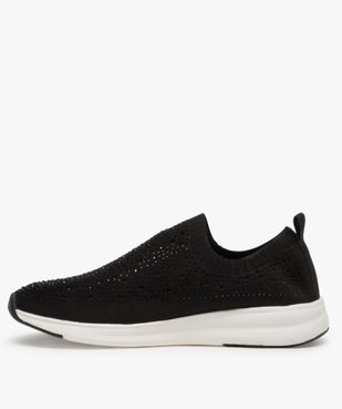 Baskets femme sans lacets à strass vue3 - GEMO (SPORTSWR) - GEMO