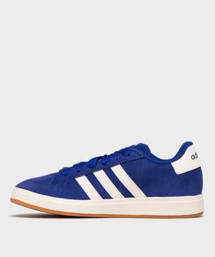 Baskets basses en cuir suédé Grand Court 00s garçon - Adidas vue3 - ADIDAS - GEMO
