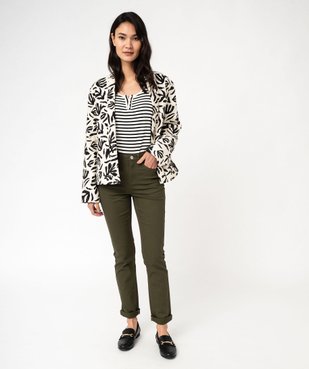 Pantalon coupe Regular taille normale femme vue5 - GEMO 4G FEMME - GEMO