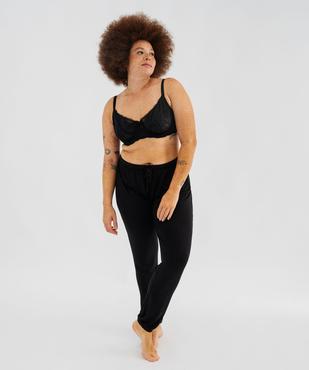 Pantalon de pyjama femme grande taille resserré dans le bas  vue12 - GEMO 4G FEMME - GEMO