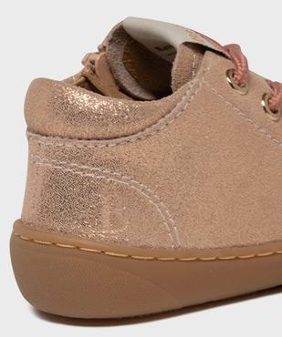 Chaussures pailletées à lacets et zip bébé fille - Berlingot vue6 - BERLINGOT BY POM D'API (M) - GEMO