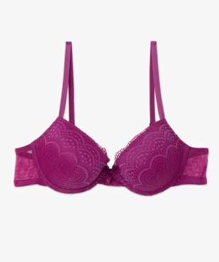 Soutien-gorge corbeille en dentelle à armatures vue4 - GEMO(HOMWR FEM) - GEMO