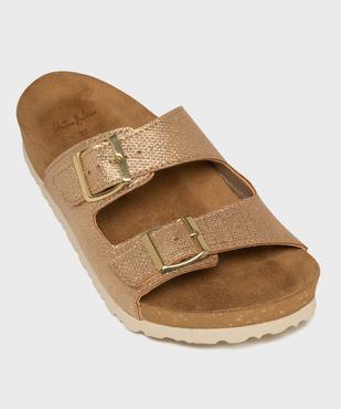 Mules anatomiques légères à  brides pailletées femme - Valentina Baldano vue5 - VALENTINA BALDA - GEMO