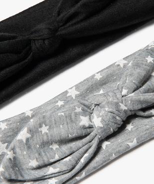 Bandeaux pour cheveux fille assortis avec nœud (lot de 2) vue2 - GEMO - GEMO