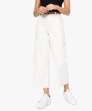 Pantalon femme coupe ample avec ceinture amovible vue1 - GEMO(FEMME PAP) - GEMO