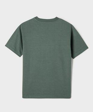 Tee-shirt manches courtes et col rond garçon vue3 - GEMO (JUNIOR) - GEMO