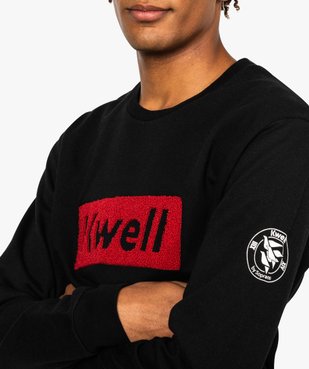 Sweat homme en molleton avec broderie bouclette - Kwell by Soprano vue2 - KWELL - GEMO