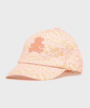 Casquette en coton fleuri bébé fille - LuluCastagnette vue1 - LULUCASTAGNETTE - GEMO
