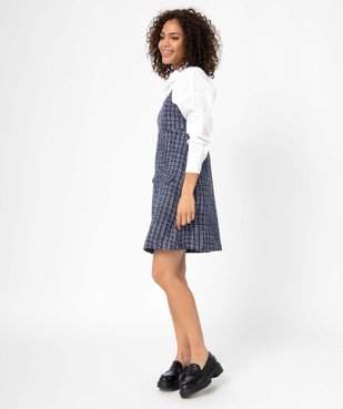 Robe femme à bretelles aspect tweed vue1 - GEMO(FEMME PAP) - GEMO