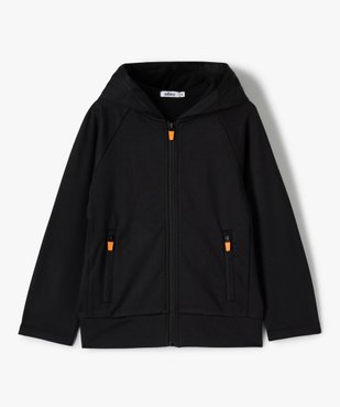 Sweat garçon zippé à capuche intérieur chaud vue1 - GEMO (ENFANT) - GEMO