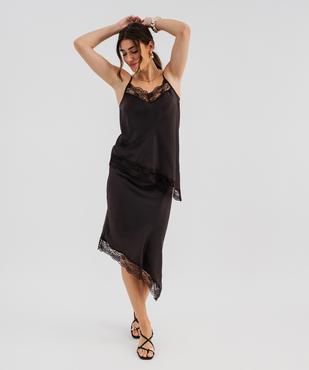 Jupe au bas asymétrique femme vue2 - GEMO(FEMME PAP) - GEMO