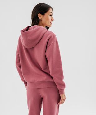 Sweat zippée à capuche en molleton femme vue2 - GEMO 4G FEMME - GEMO