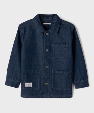 Veste en jean coupe droite garçon - LuluCastagnette vue2 - LULU CASTAGNETTE G4G D - GEMO