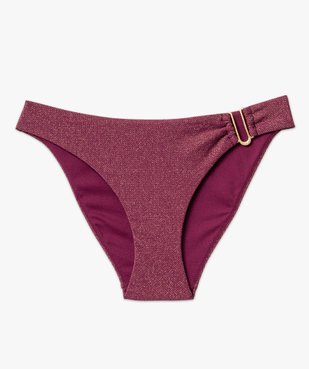 Bas de maillot de bain pailletée à boucle femme vue4 - GEMO 4G FEMME - GEMO