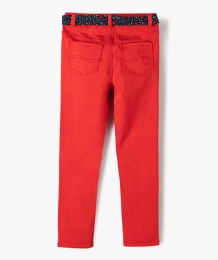 Pantalon fille extensible avec ceinture – Lulu Castagnette vue5 - LULUCASTAGNETTE - GEMO