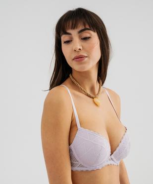 Soutien-gorge push-up à armatures en dentelle vue1 - GEMO(HOMWR FEM) - GEMO