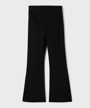 Pantalon flare en viscose stretch à ceinture élastique fille vue3 - GEMO 4G FILLE - GEMO