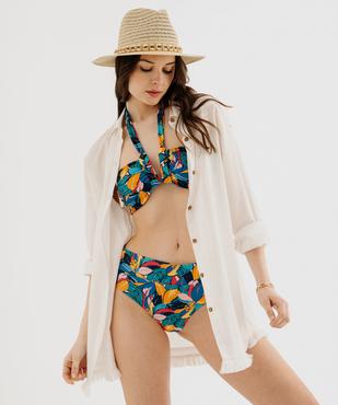 Veste de plage mi-longue à manches retroussables femme vue1 - GEMO 4G FEMME - GEMO