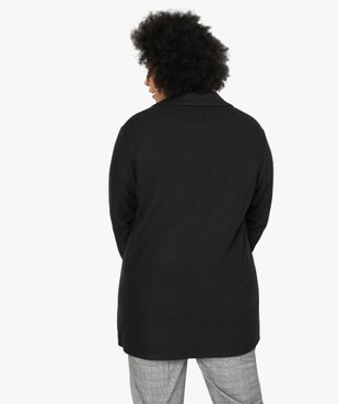 Manteau femme en maille polaire avec grand col vue3 - GEMO (G TAILLE) - GEMO