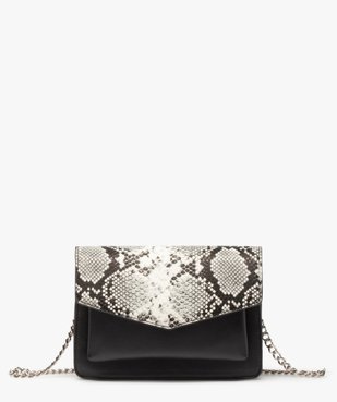 Sac femme avec rabat texturé fantaisie vue1 - GEMO (ACCESS) - GEMO