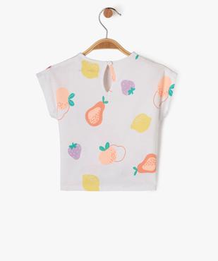 Tee-shirt à manches courtes loose imprimé bébé fille vue4 - GEMO(BEBE DEBT) - GEMO