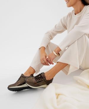 Baskets à talon compensé et détails métallisés femme vue7 - VALENTINA BALDANO GEMO FORGOOD - GEMO