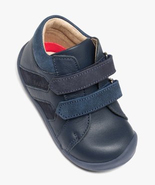 Chaussures premiers pas bébé garçon bottillons unis à double scratch - Kickers vue5 - KICKERS - GEMO