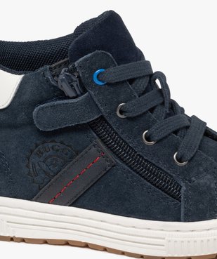 Baskets montantes en cuir petit garçon vue6 - BUGGY GEMO FOR GOOD - GEMO