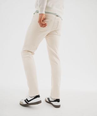 Jean Straight en denim extensible au coloris unique homme vue5 - GEMO 4G HOMME - GEMO