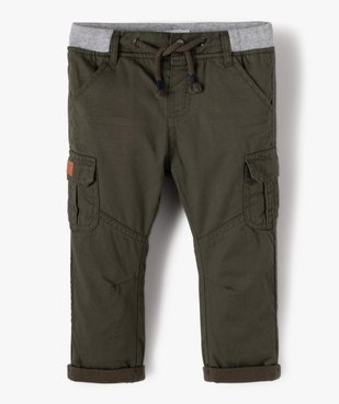Pantalon bébé garçon coupe battle à revers et taille élastiquée vue1 - GEMO(BEBE DEBT) - GEMO