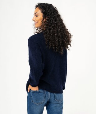 Gilet en maille à col V femme - LuluCastagnette vue3 - LULUCASTAGNETTE - GEMO