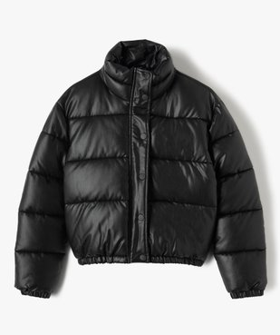 Blouson fille matelassé coupe courte avec col montant vue2 - GEMO (JUNIOR) - GEMO