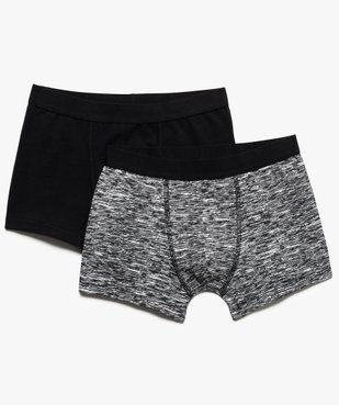 Boxer garçon en coton stretch multicolores (lot de 2) vue1 - GEMO (JUNIOR) - GEMO