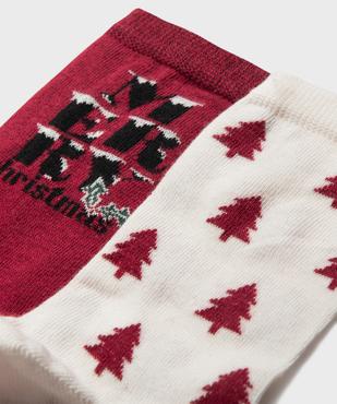 Chaussettes avec motifs de Noël femme (lot de 2) vue2 - GEMO(HOMWR FEM) - GEMO