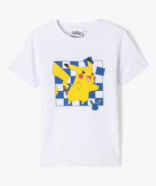 Tee-shirt à manches courtes motif Pikachu garçon - Pokemon vue1 - POKEMON - GEMO