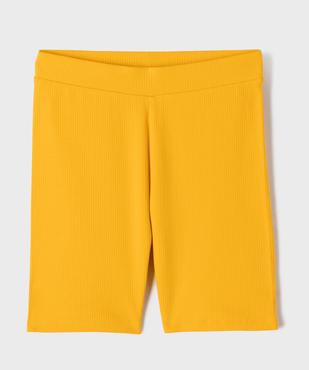 Cycliste en maille côtelée extensible fille vue1 - GEMO (ENFANT) - GEMO