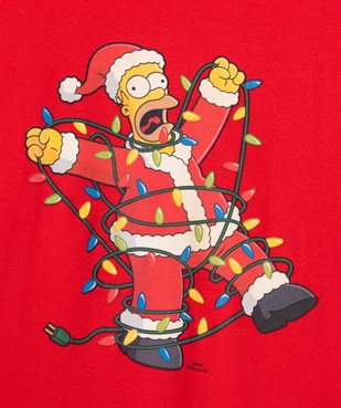 Tee-shirt à manches courtes spécial Noël garçon - The Simpsons vue3 - SIMPSONS - GEMO