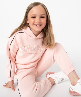 Pantalon de jogging fille en molleton chaud vue5 - GEMO (ENFANT) - GEMO