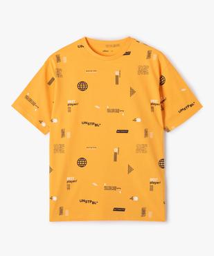 Tee-shirt imprimé all-over garçon vue1 - GEMO (JUNIOR) - GEMO
