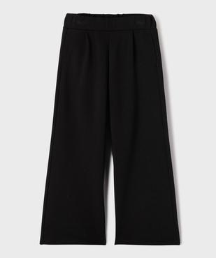 Pantalon large en maille épaisse et extensible fille vue2 - GEMO (ENFANT) - GEMO