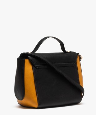 Sac à main femme tricolore à rabat et bandoulière vue2 - GEMO (ACCESS) - GEMO