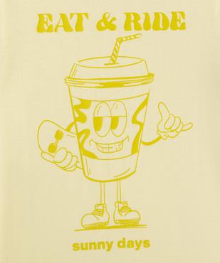 Tee-shirt manches courtes en jersey de coton imprimé estival garçon vue2 - GEMO 4G GARCON - GEMO