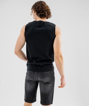 Tee-shirt sans manches en jersey de coton homme vue3 - GEMO 4G HOMME - GEMO