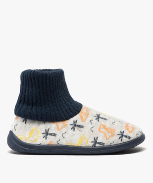 Chaussons garçon boots en velours et col chaussette vue1 - Nikesneakers C4G GARCON - Nikesneakers