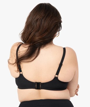 Haut de maillot de bain femme grande taille emboitant vue2 - GEMO (PLAGE) - GEMO
